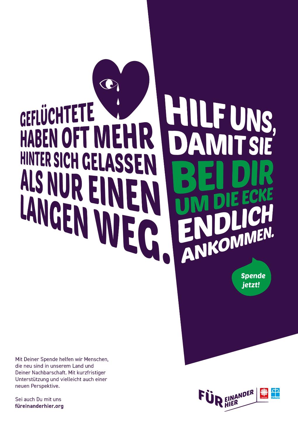 Geflüchtete haben oft mehr hinter sich gelassen als nur einen langen Weg. Hilf uns, damit sie bei dir um die Ecke endlich ankommen. Spende jetzt!