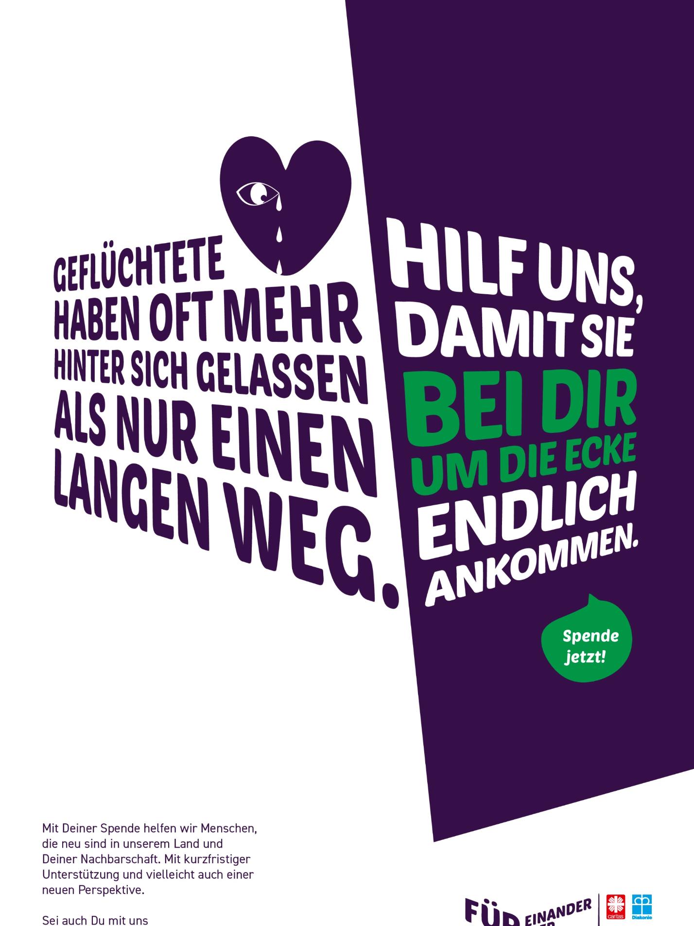 Geflüchtete haben oft mehr hinter sich gelassen als nur einen langen Weg. Hilf uns, damit sie bei dir um die Ecke endlich ankommen. Spende jetzt!