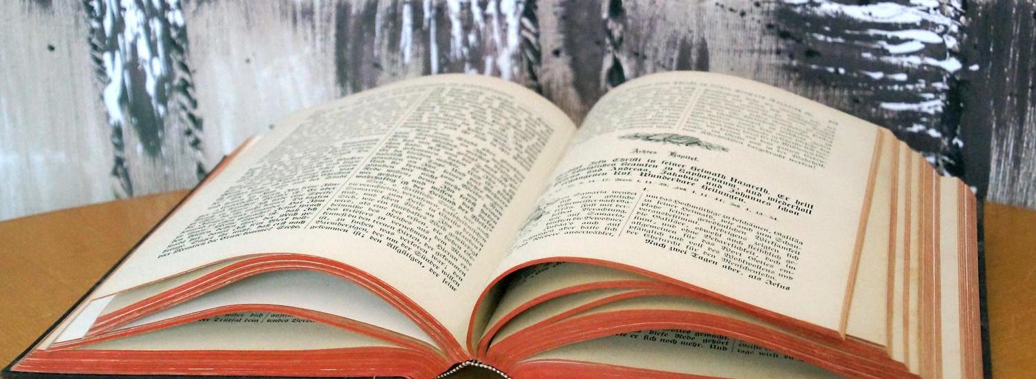 offenes Buch / Bibel