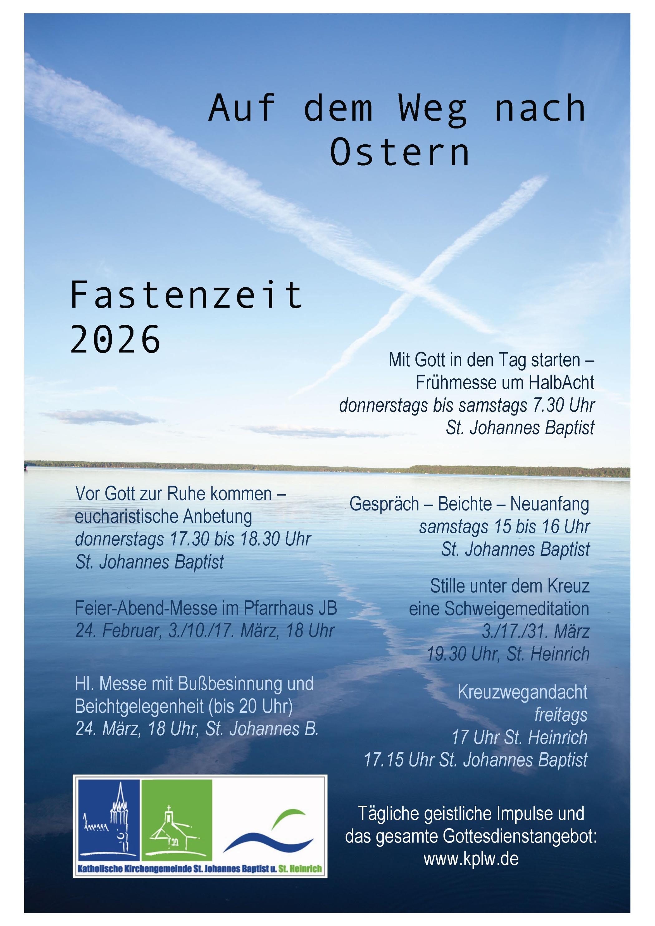 Auf dem Weg nach Ostern - Spirituelle Angebote in der Fastenzeit