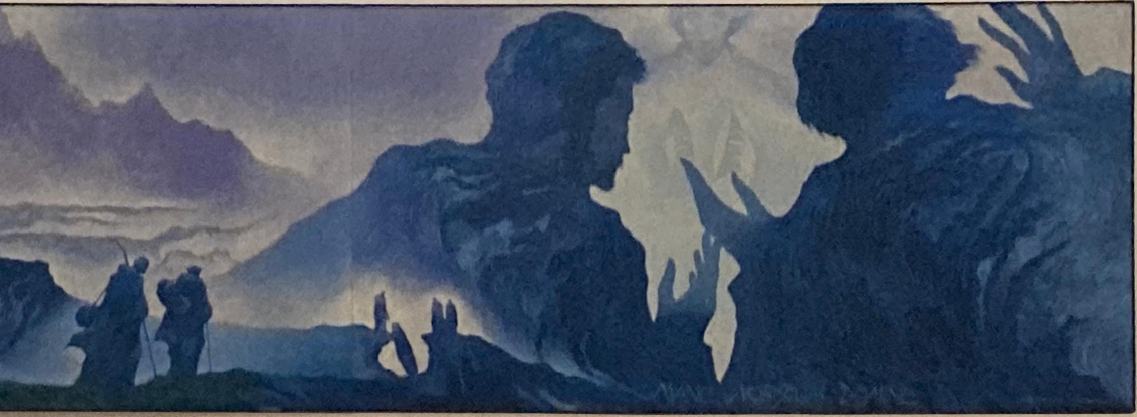 Gemälde mit dem Titel 'Die Schüler von Emmaus' in der Kathedrale von Santander