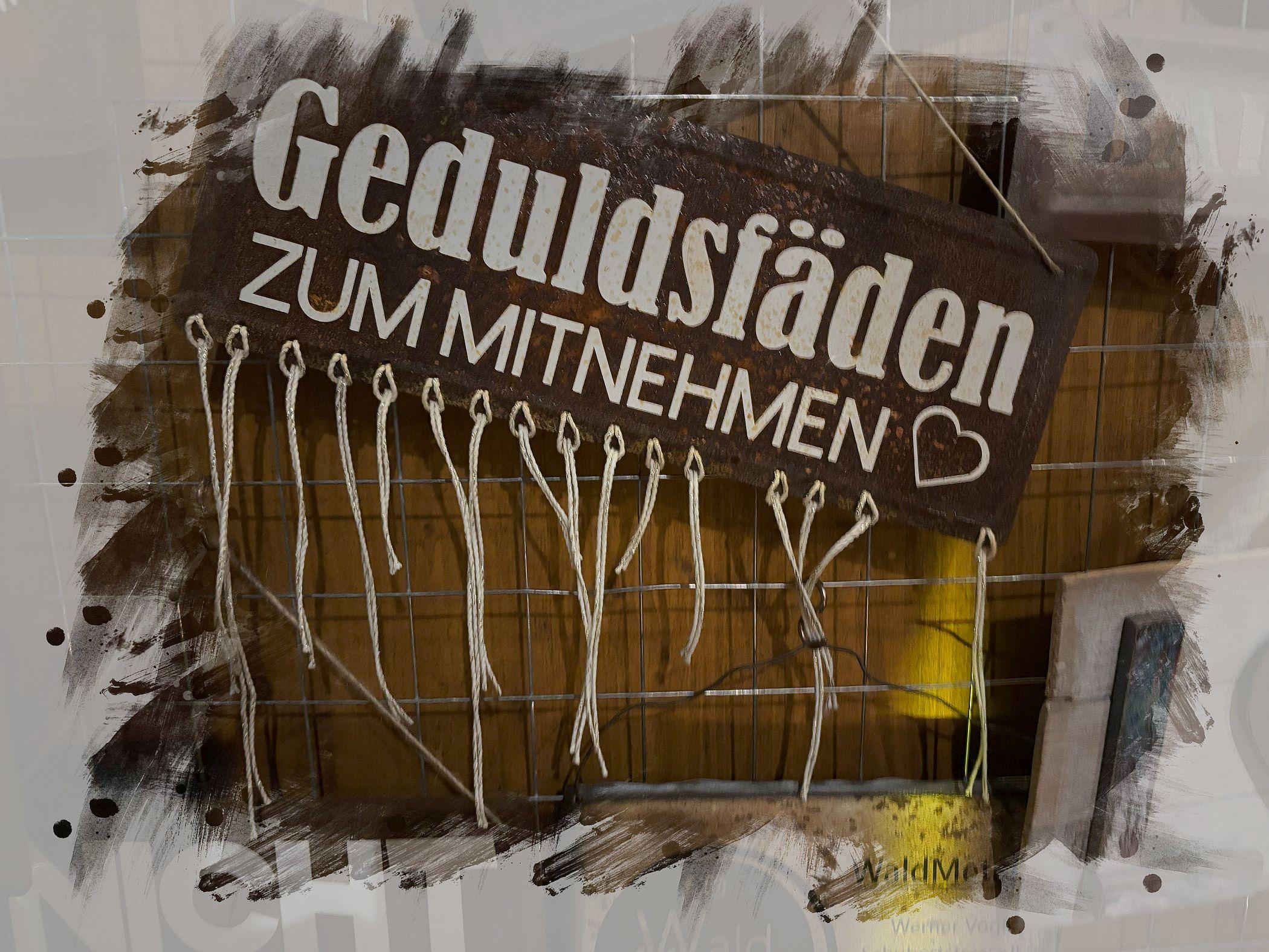 Geduldsfäden zum Mitnehmen