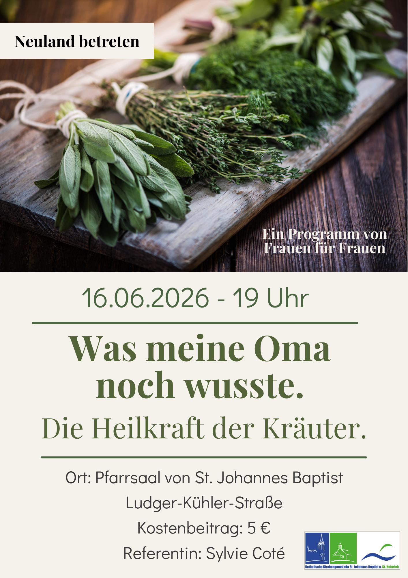Neuland betreten 16.06.2026: Heilkraft der Kräuter