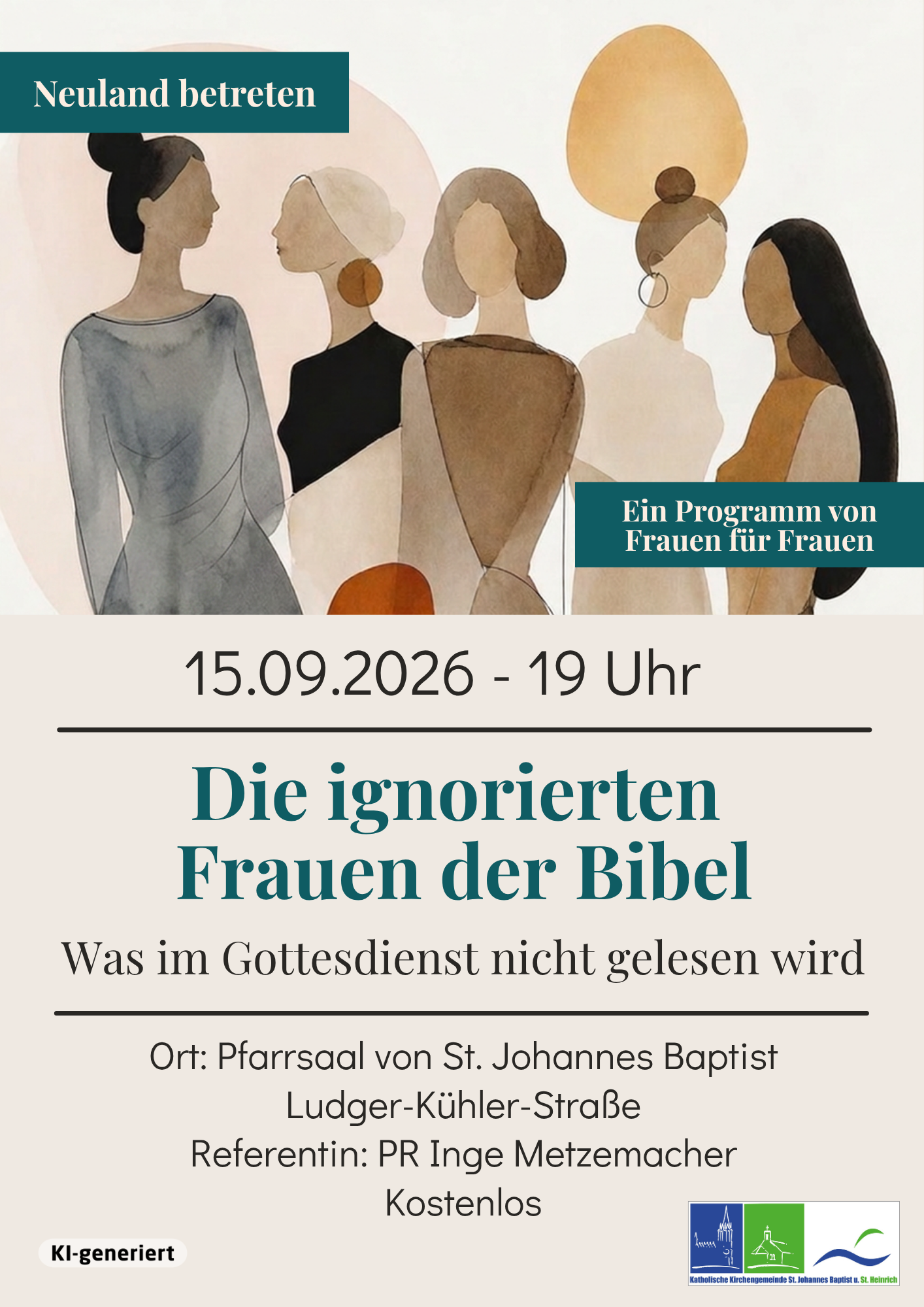 Neuland betreten: Die ignorierten Frauen der Bibel 15.09.2026