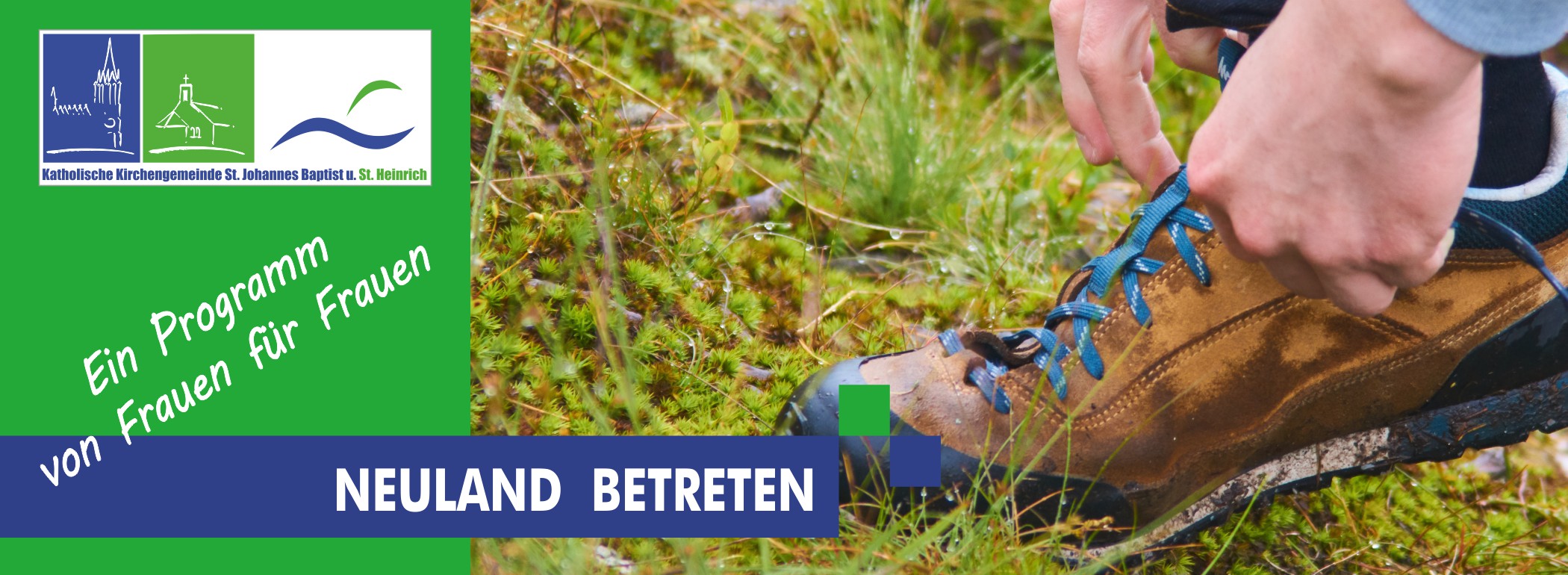 Wanderschuh schnüren