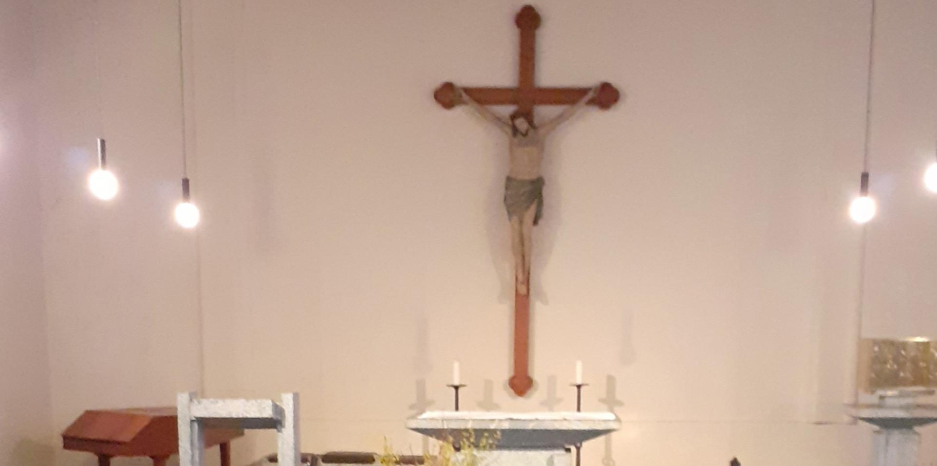 Innenraum der Alte Kirche am Johannesberg