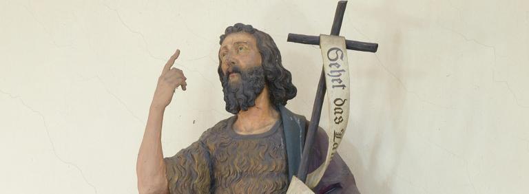 Johannes Statue in St. Johannes Baptist