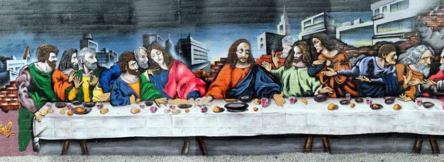Grafitti vom Abendmahl
