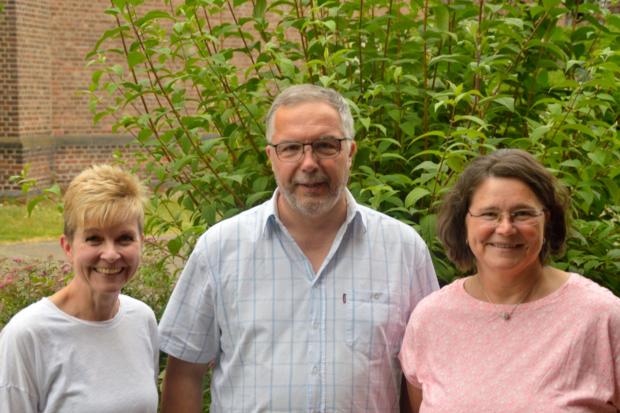 Das Pastoralbüroteam: Petra Stillger-Smolin, Peter Luscher und Sabine Weck (c) Hildegard Bender Das Pastoralbüroteam: Petra Stillger-Smolin, Peter Luscher und Sabine Weck