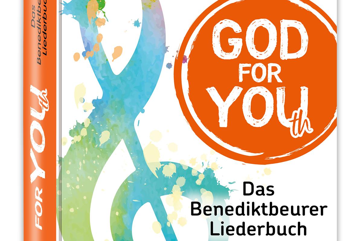 Buchcover mut Notenschlüssel und Text 'Das Benediktbeurer Liederbuch'