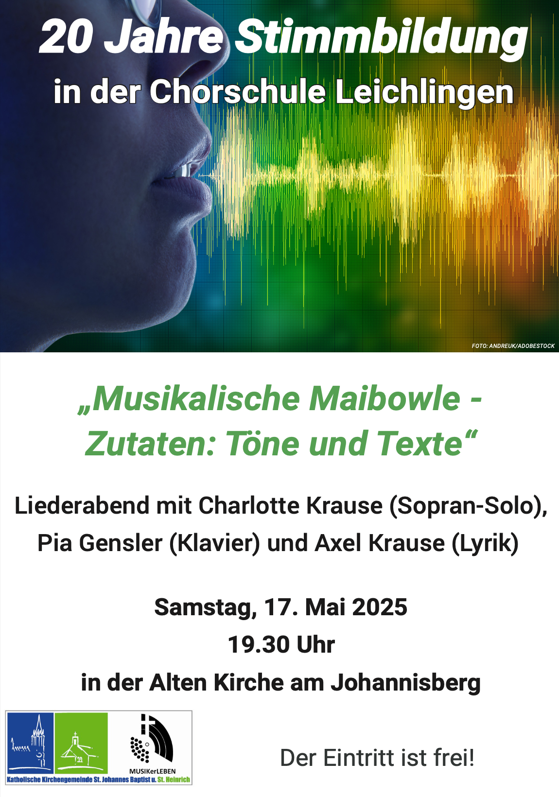 Plakat Musikalische Maibowle