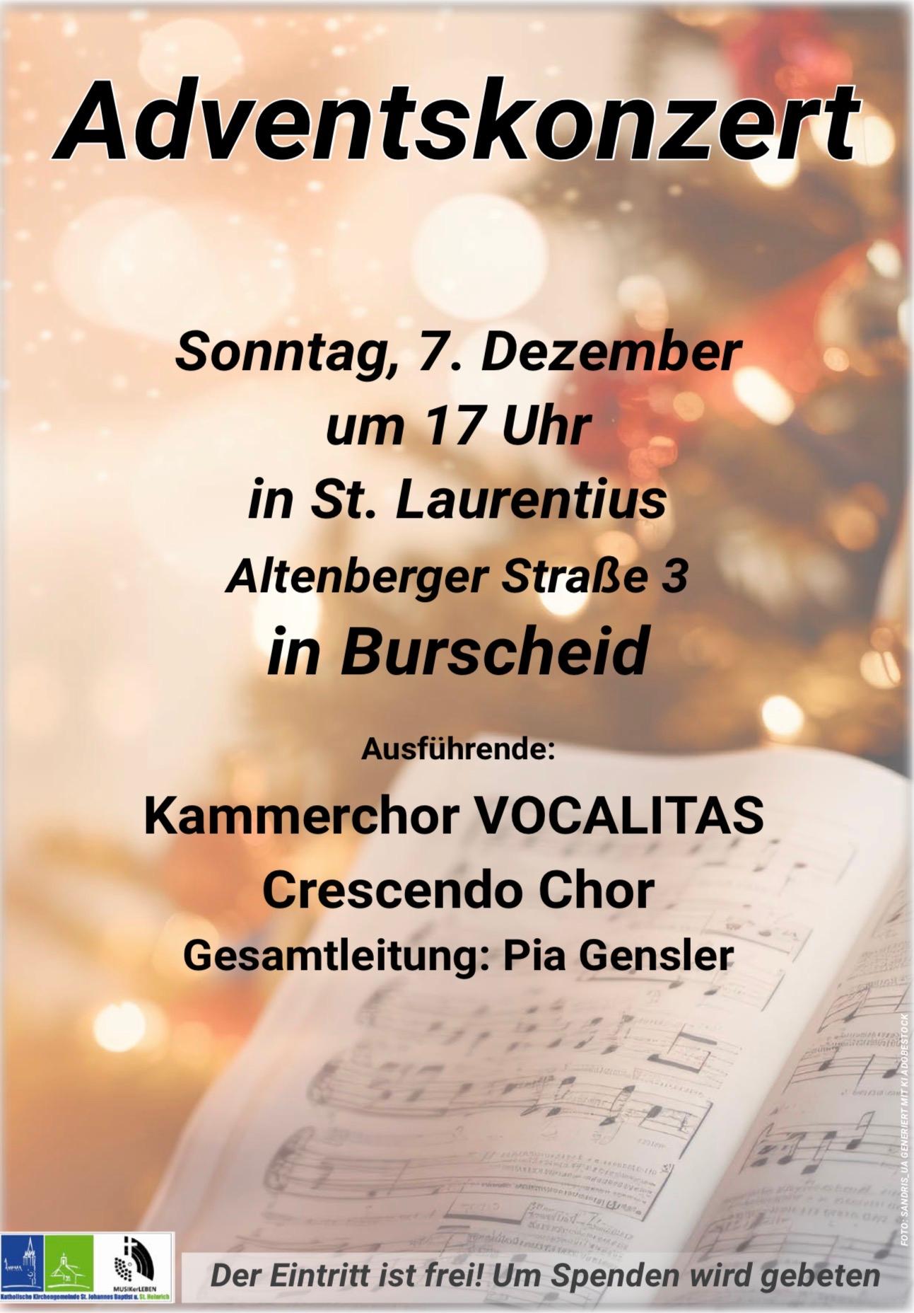 Plakat Adventskonzert 2025