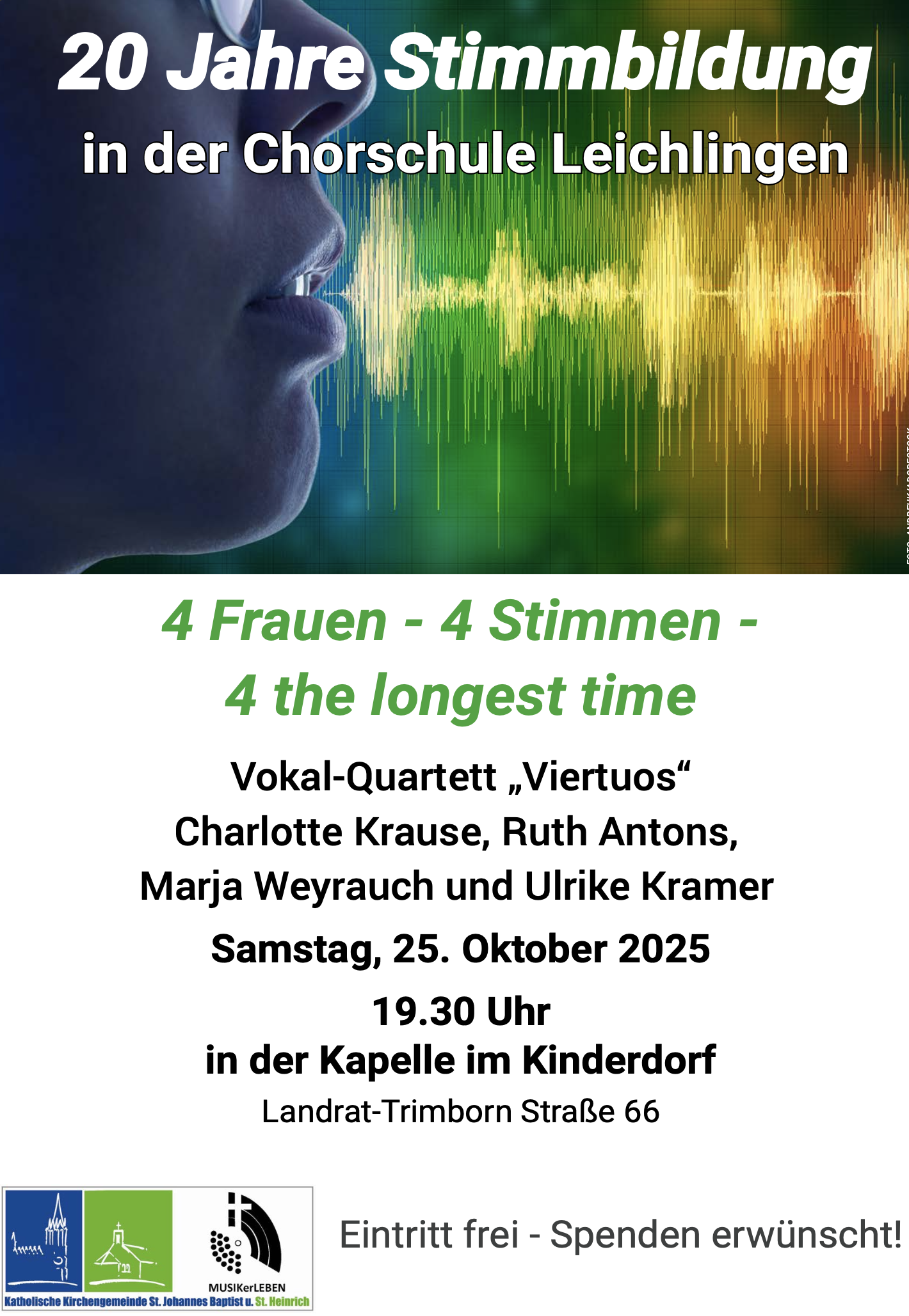 Plakat Vokal-Quartett Viertuos