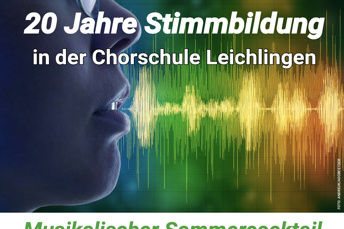 Plakat Sommerchorkonzert 2025