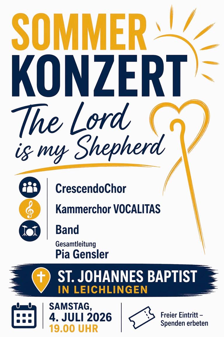Plakat Sommerchorkonzert 2026