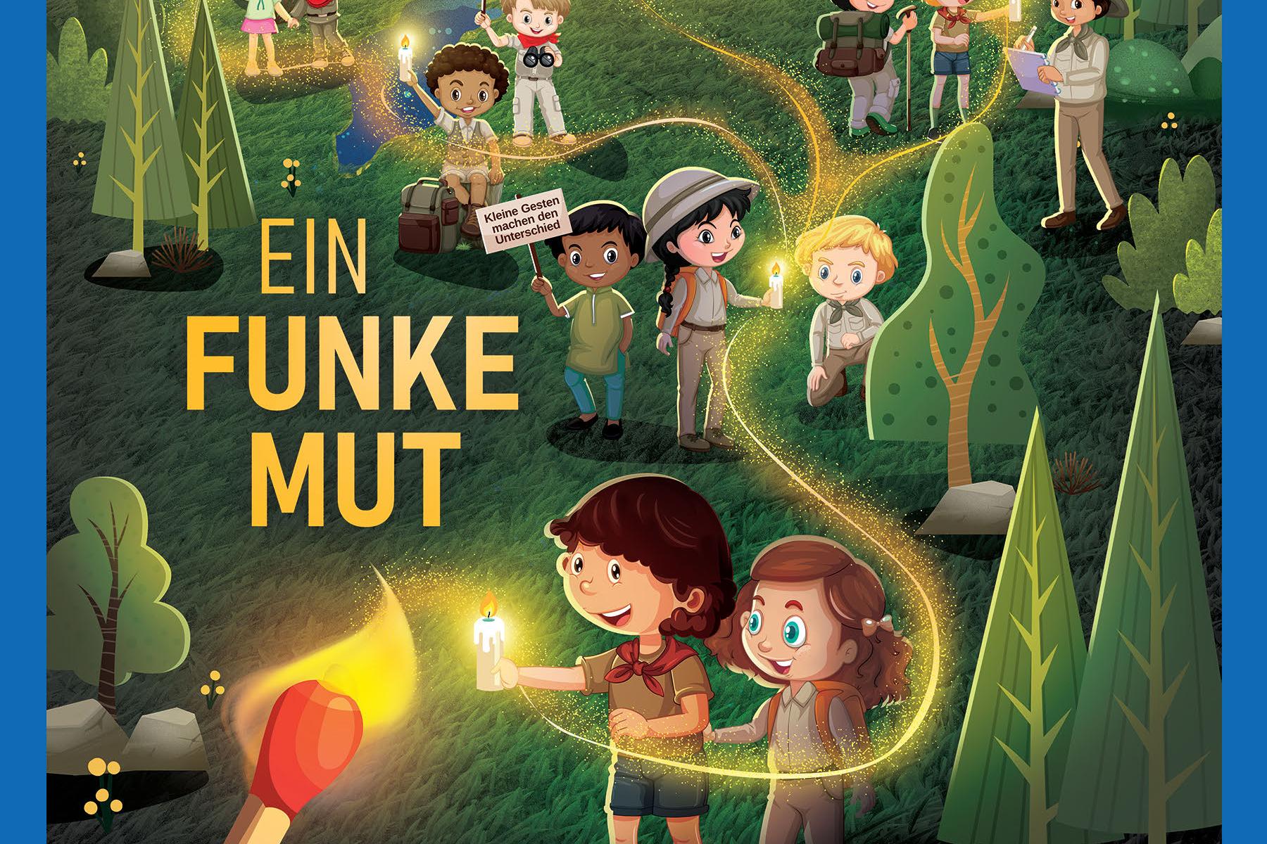 Friedenslicht Plakat 2025 - Ein Funke Mut