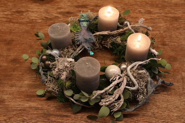 Adventskranz zum 2. Advent