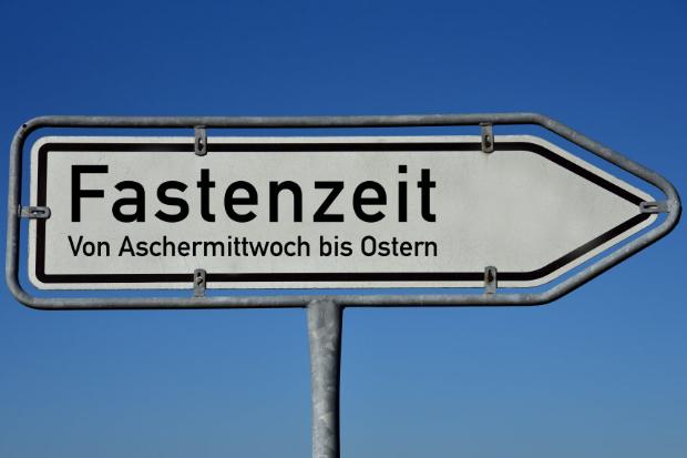 Schild Fastenzeit